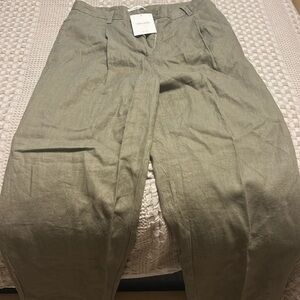 100% linen ,oak and fort,olive